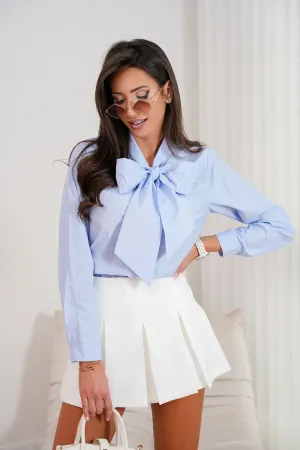 Elegant Tie Detail Long Sleeve Shirt