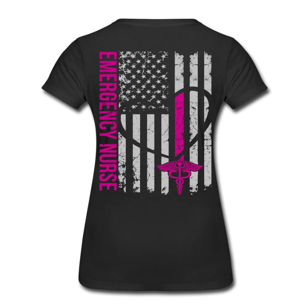 Emily Emergency Nurse Flag Women’s Premium T-Shirt