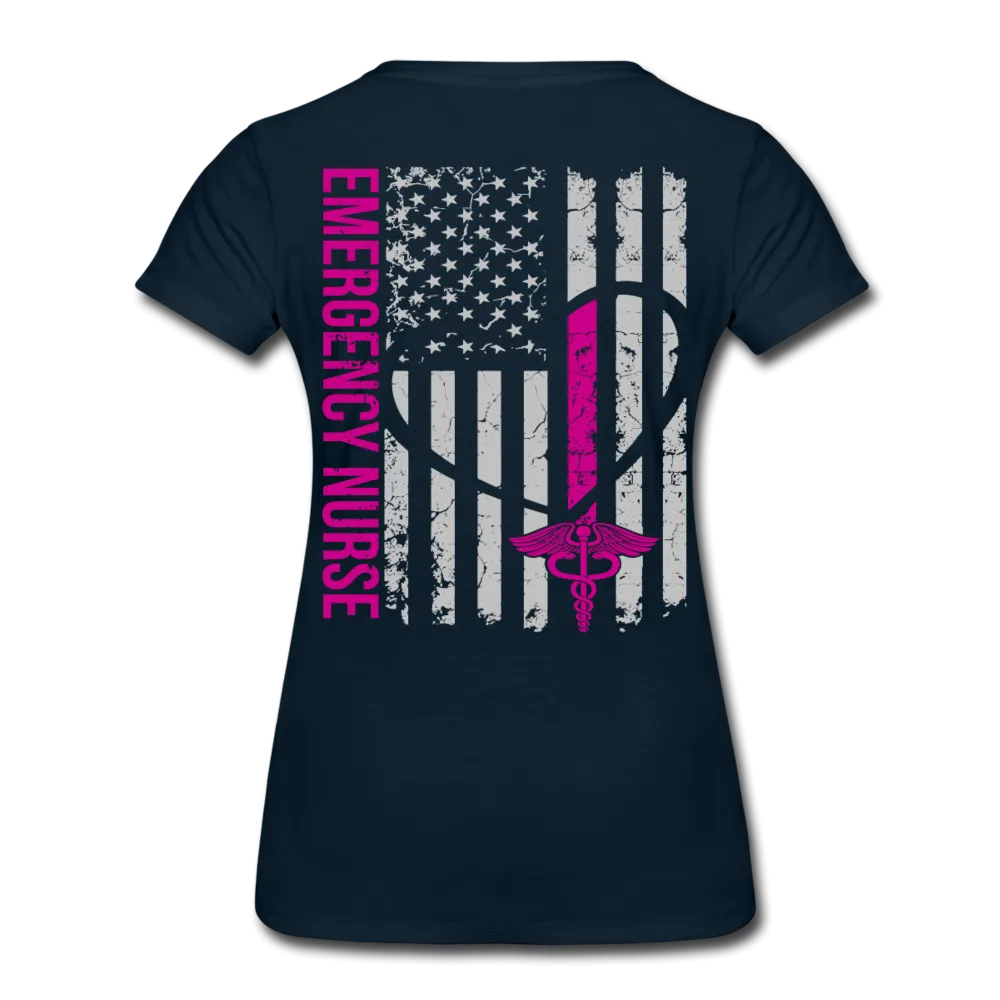 Emily Emergency Nurse Flag Women’s Premium T-Shirt
