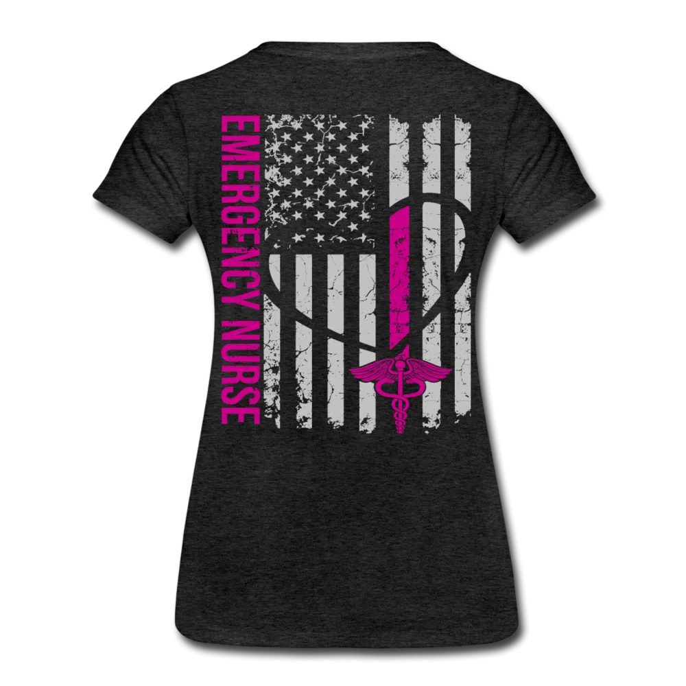 Emily Emergency Nurse Flag Women’s Premium T-Shirt