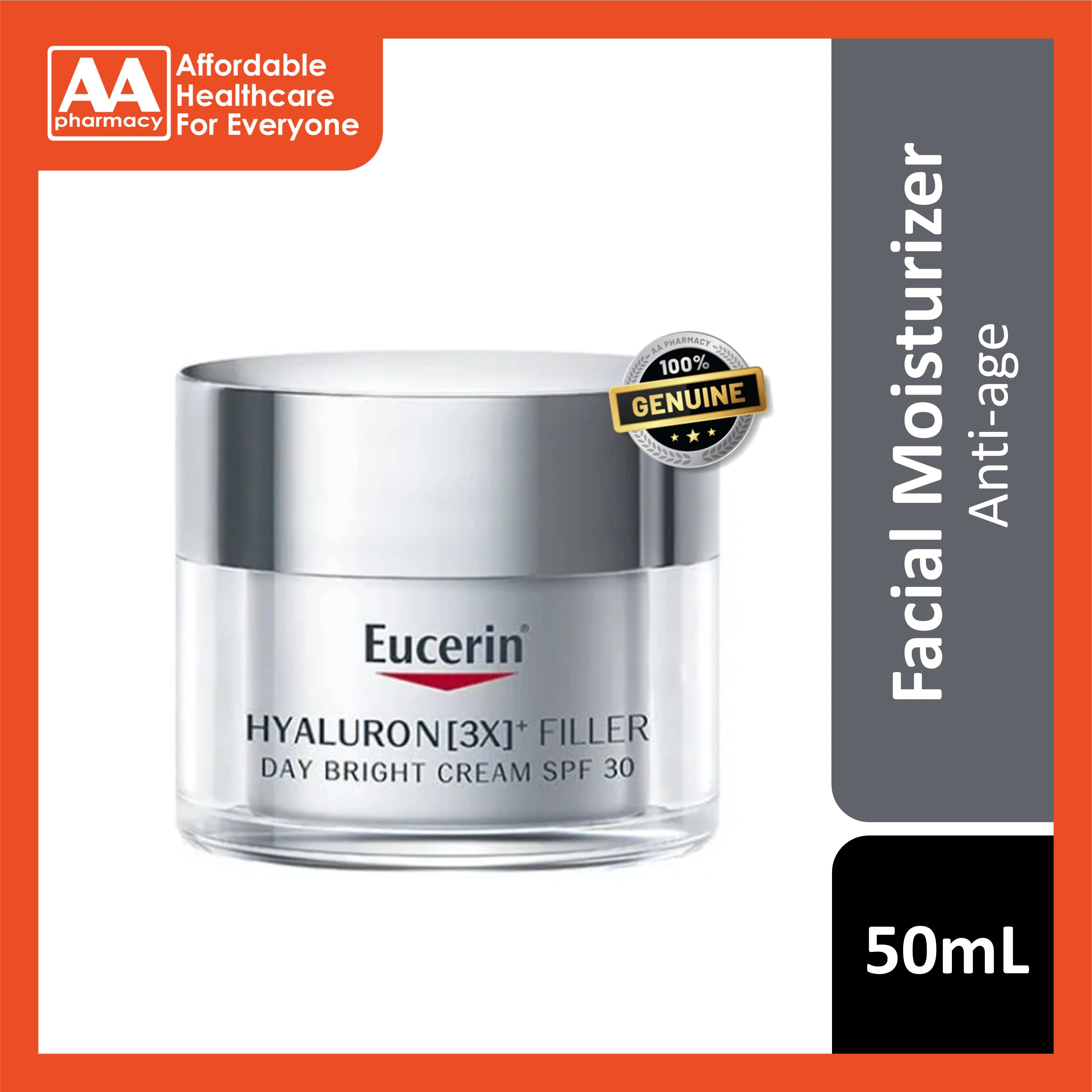 Eucerin Hyaluron [3X]  Filler Day Bright Cream SPF 30 50mL