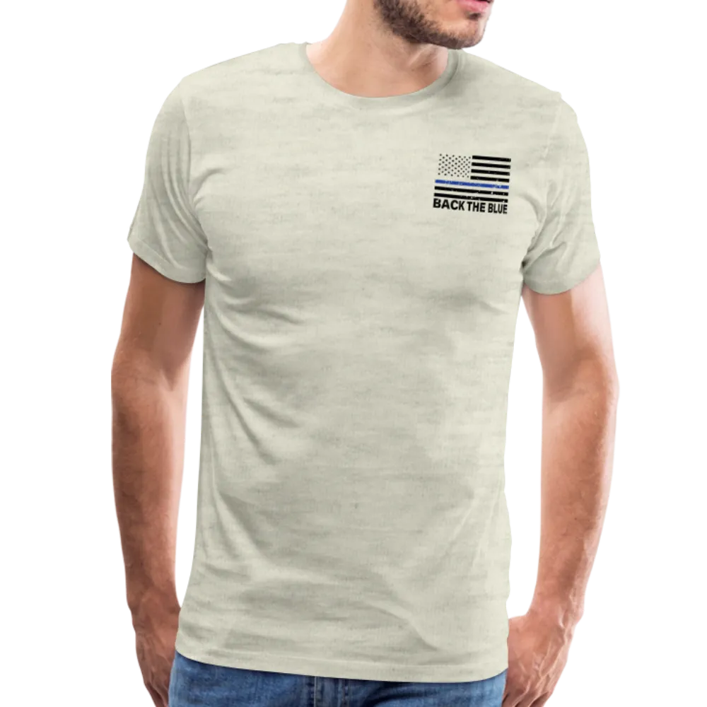 Favorite Police Officer Calls Me Dad Back The Blue Men's Premium T-Shirt (CK3706)