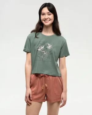 Floral Crop T-Shirt (Women's) - TCW5732
