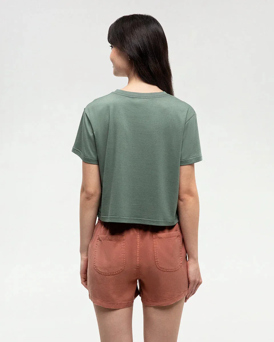 Floral Crop T-Shirt (Women's) - TCW5732