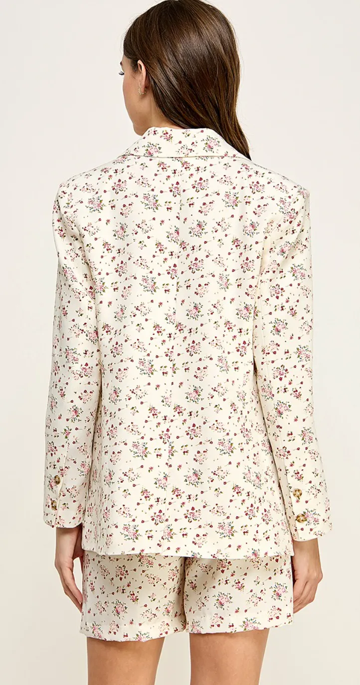 Floral Print Blazer