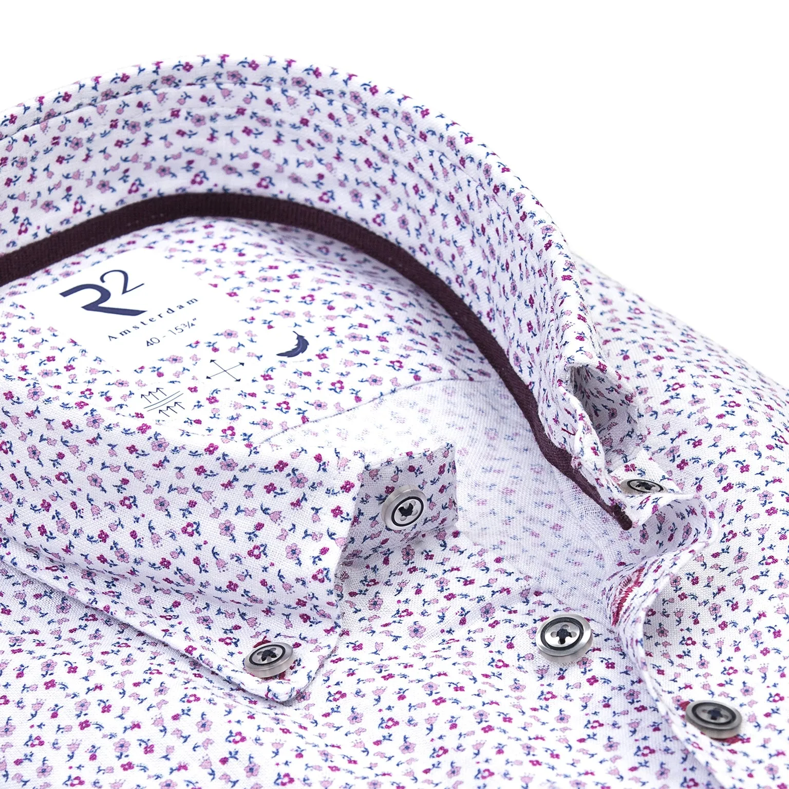 Floral print linen shirt