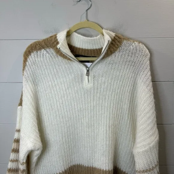 French Connection | NWT Sweater Nika Half Zip Sweater Size Large