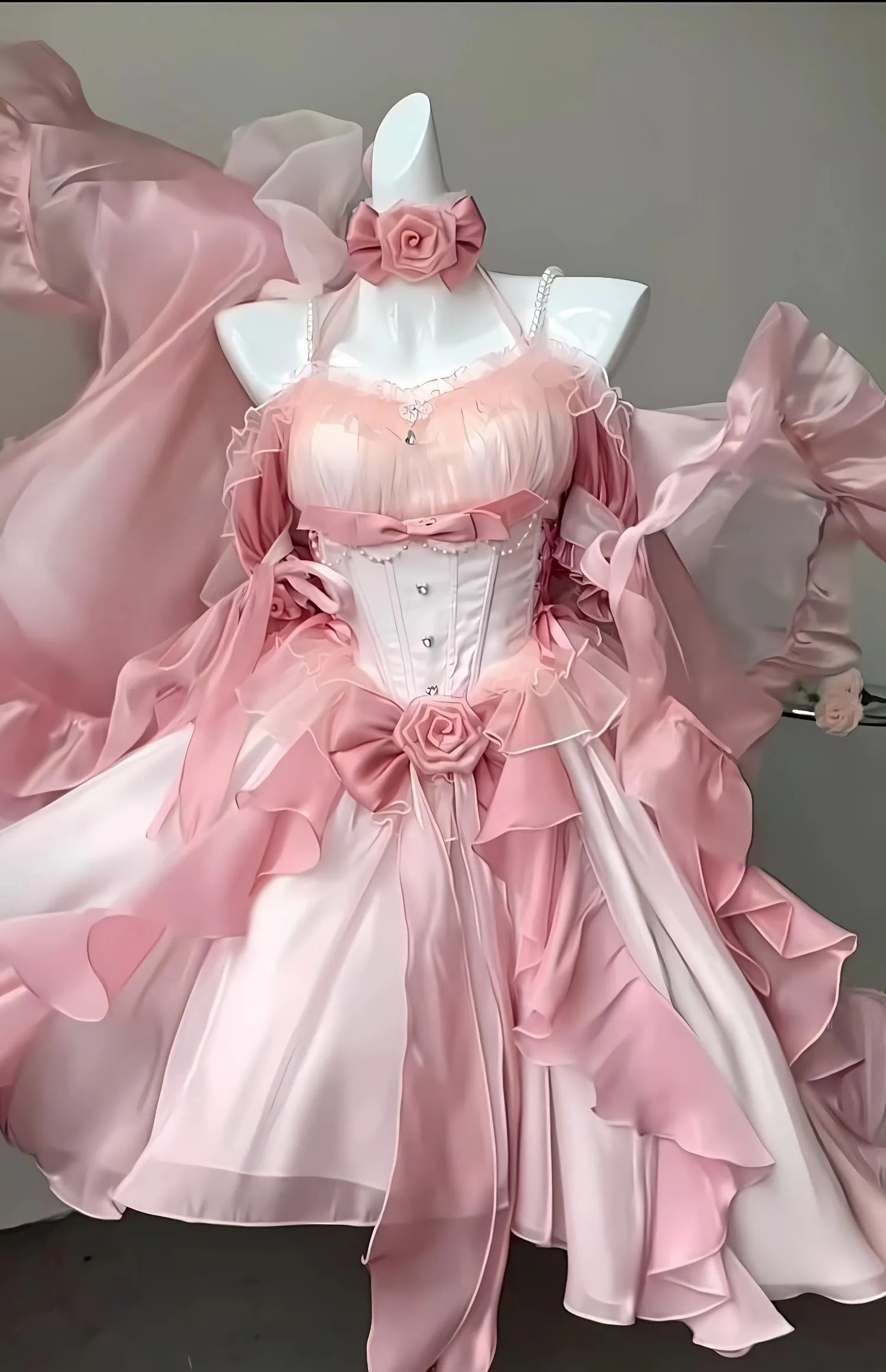 French Trailing Princess Dress UB98312