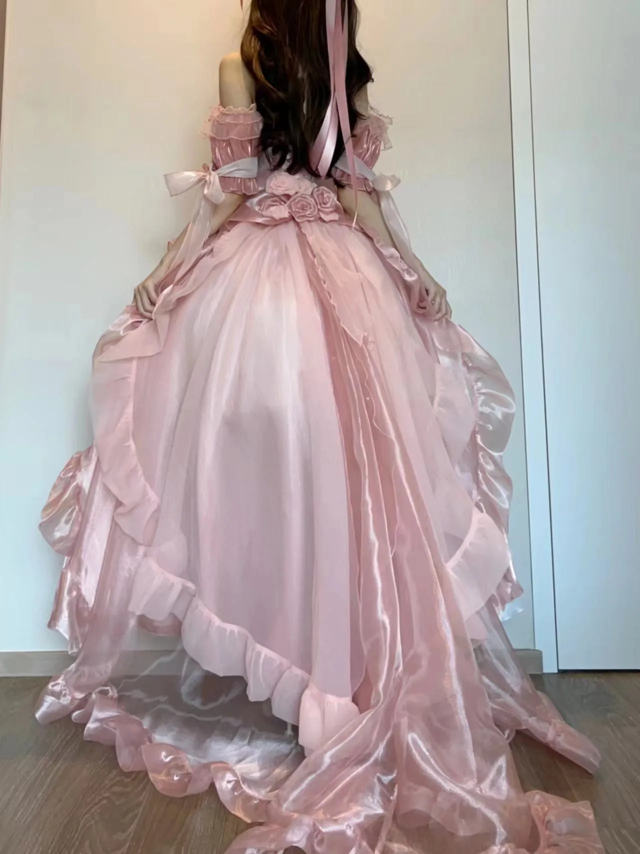 French Trailing Princess Dress UB98312