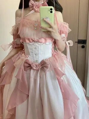French Trailing Princess Dress UB98312