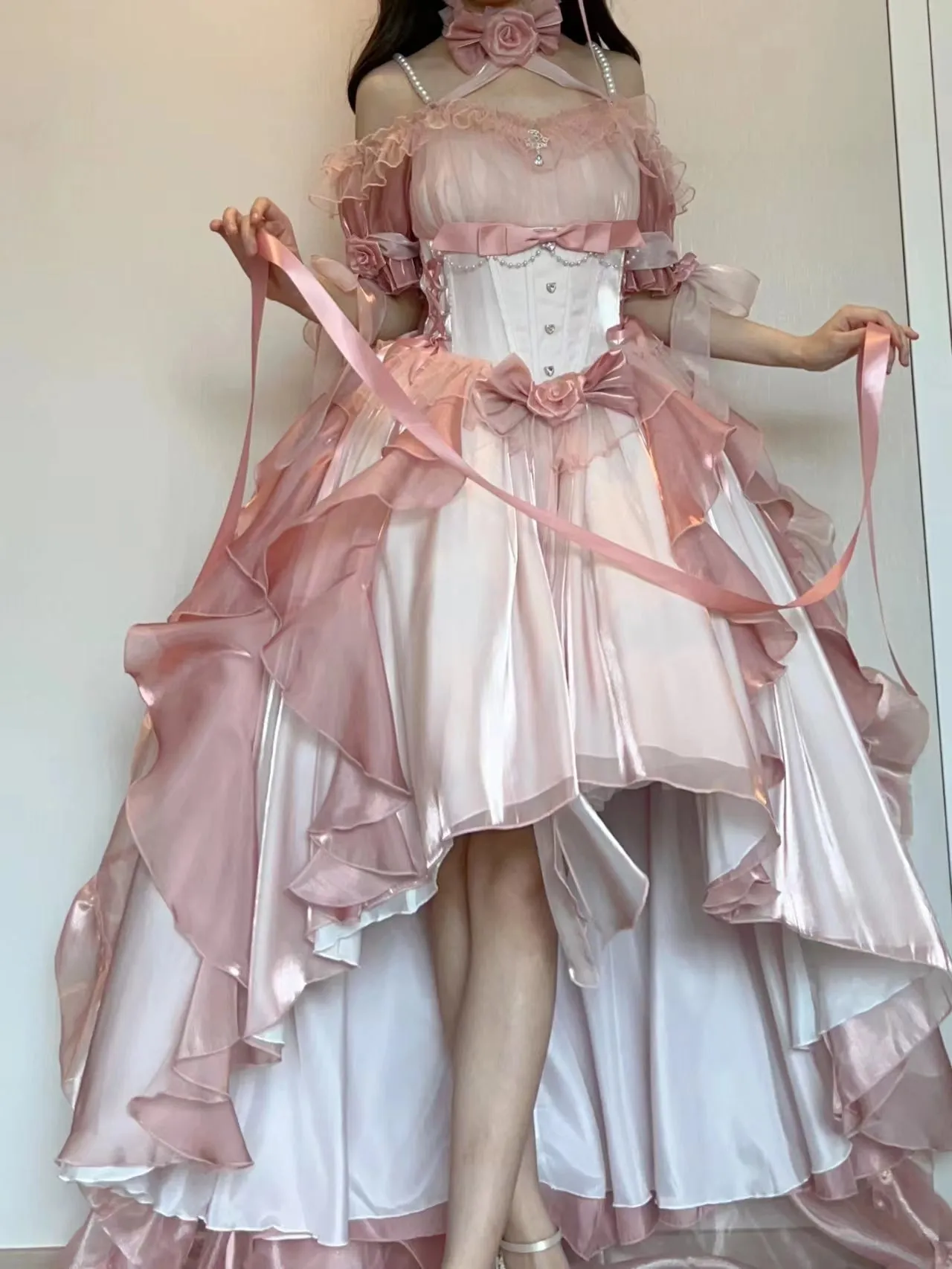 French Trailing Princess Dress UB98312