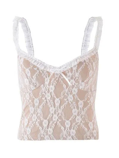 Frill Bow Lace Cami