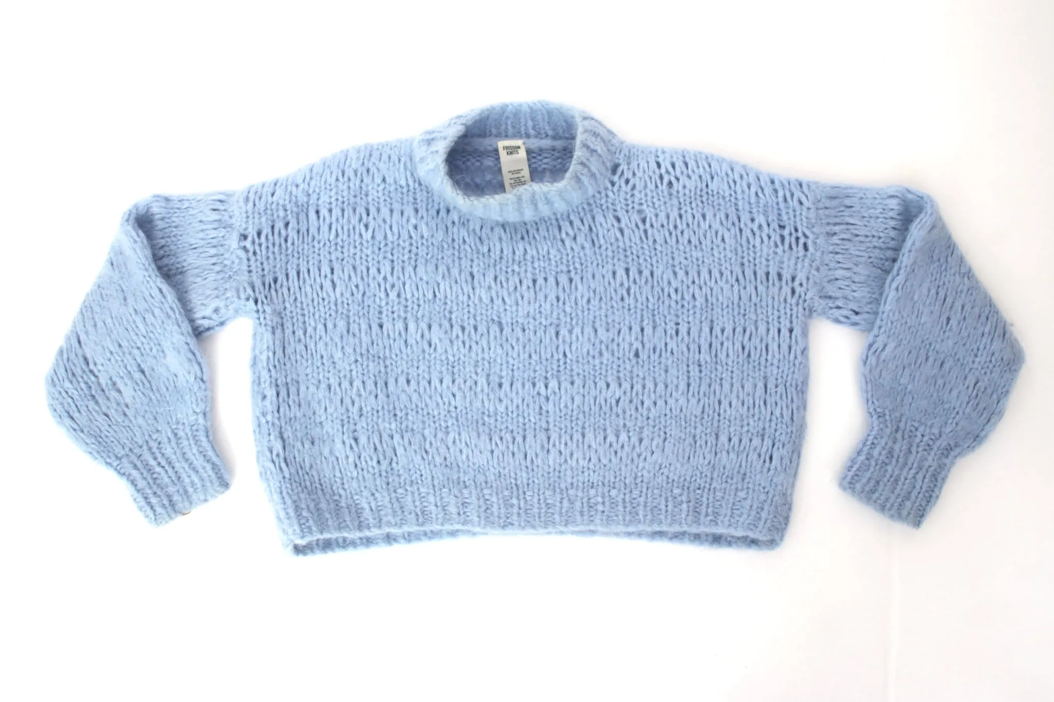 Frisson Knits Mohair Crop Sweater