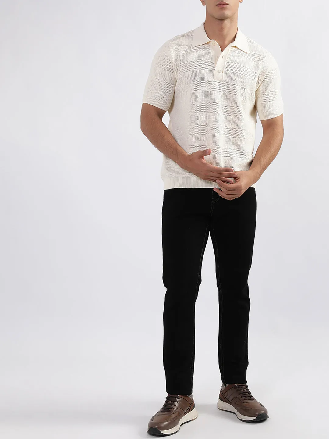 Gant Cream Relaxed Fit Polo T-Shirt
