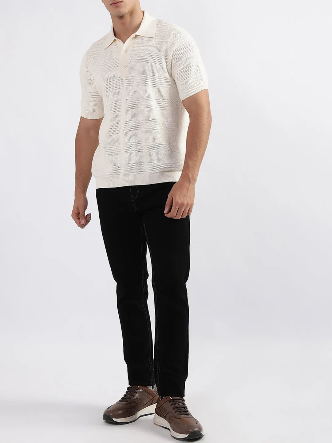 Gant Cream Relaxed Fit Polo T-Shirt