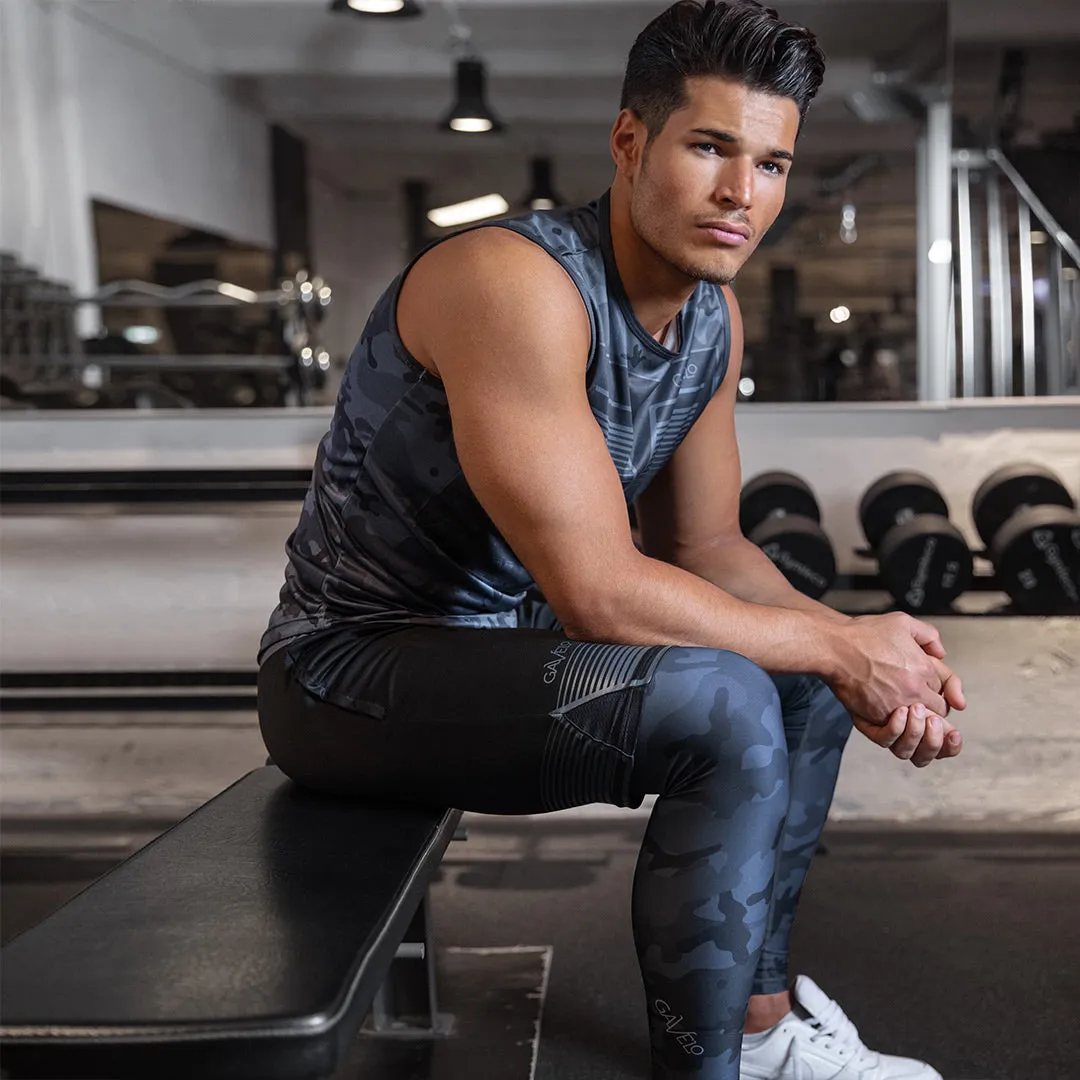 Gavelo Sniper Sleeveless Tee Blue