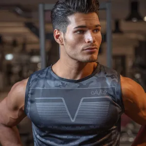 Gavelo Sniper Sleeveless Tee Blue