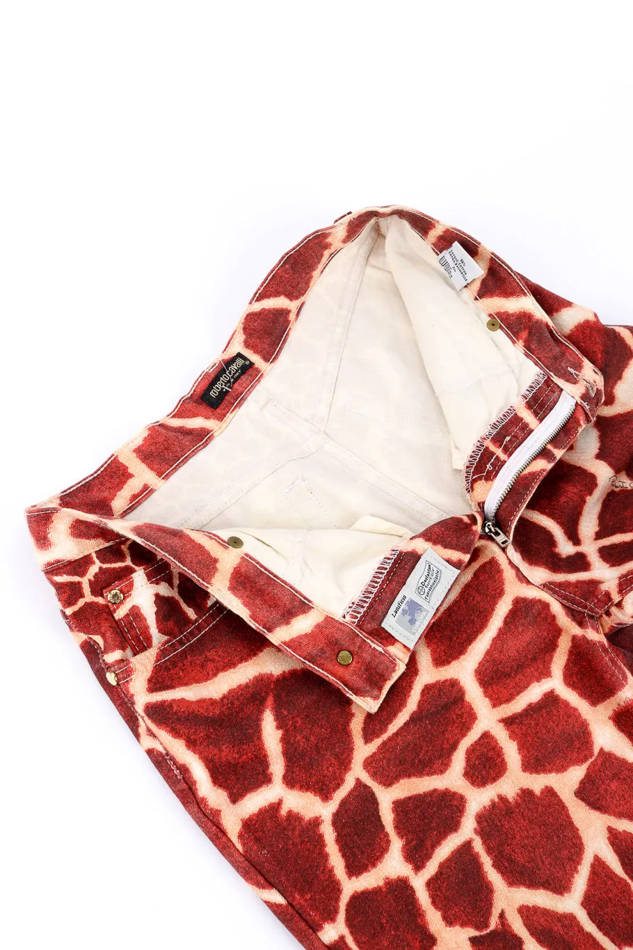 Giraffe Print Flare Jeans
