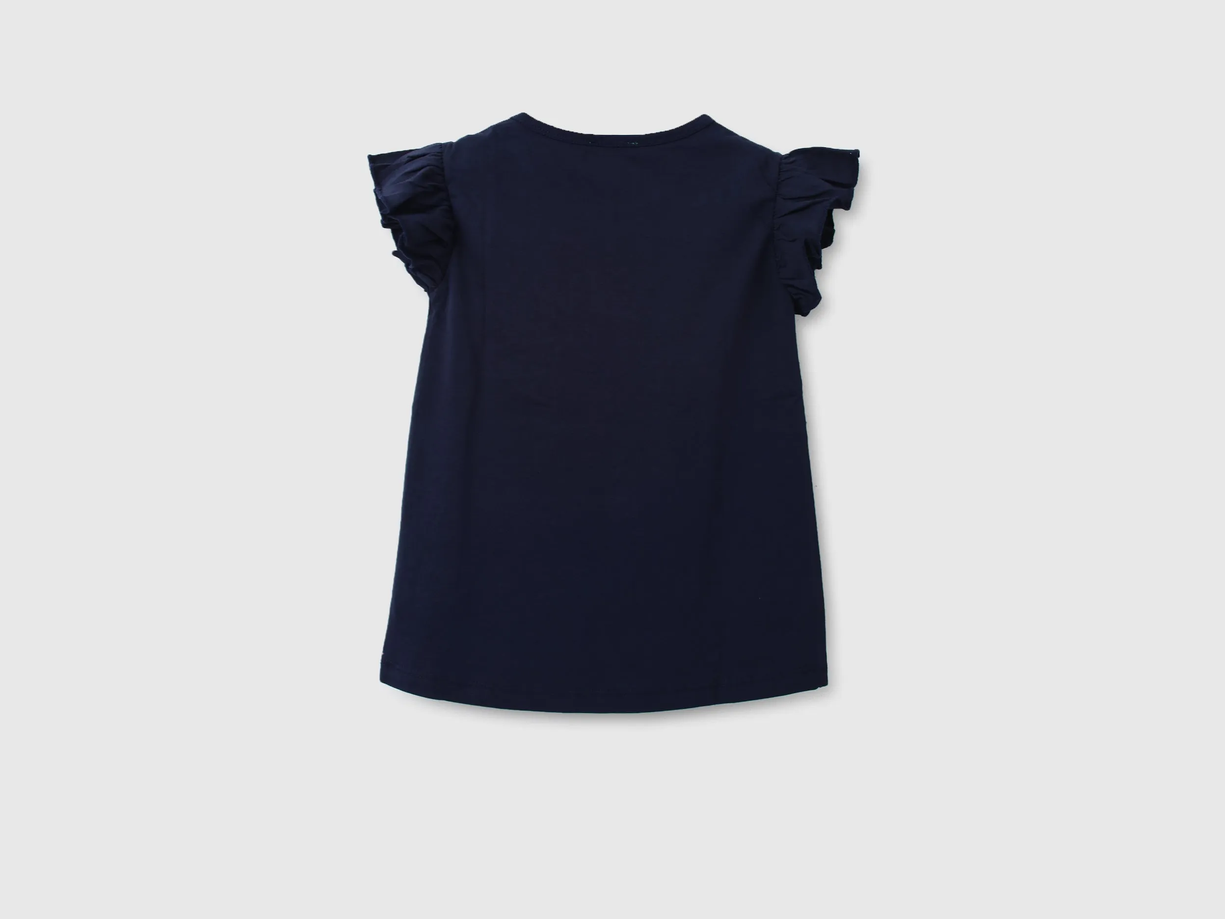 Girls Solid Round Neck Top