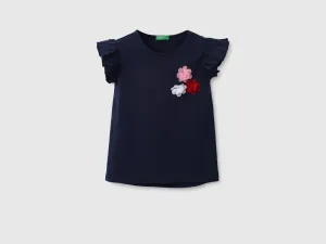 Girls Solid Round Neck Top