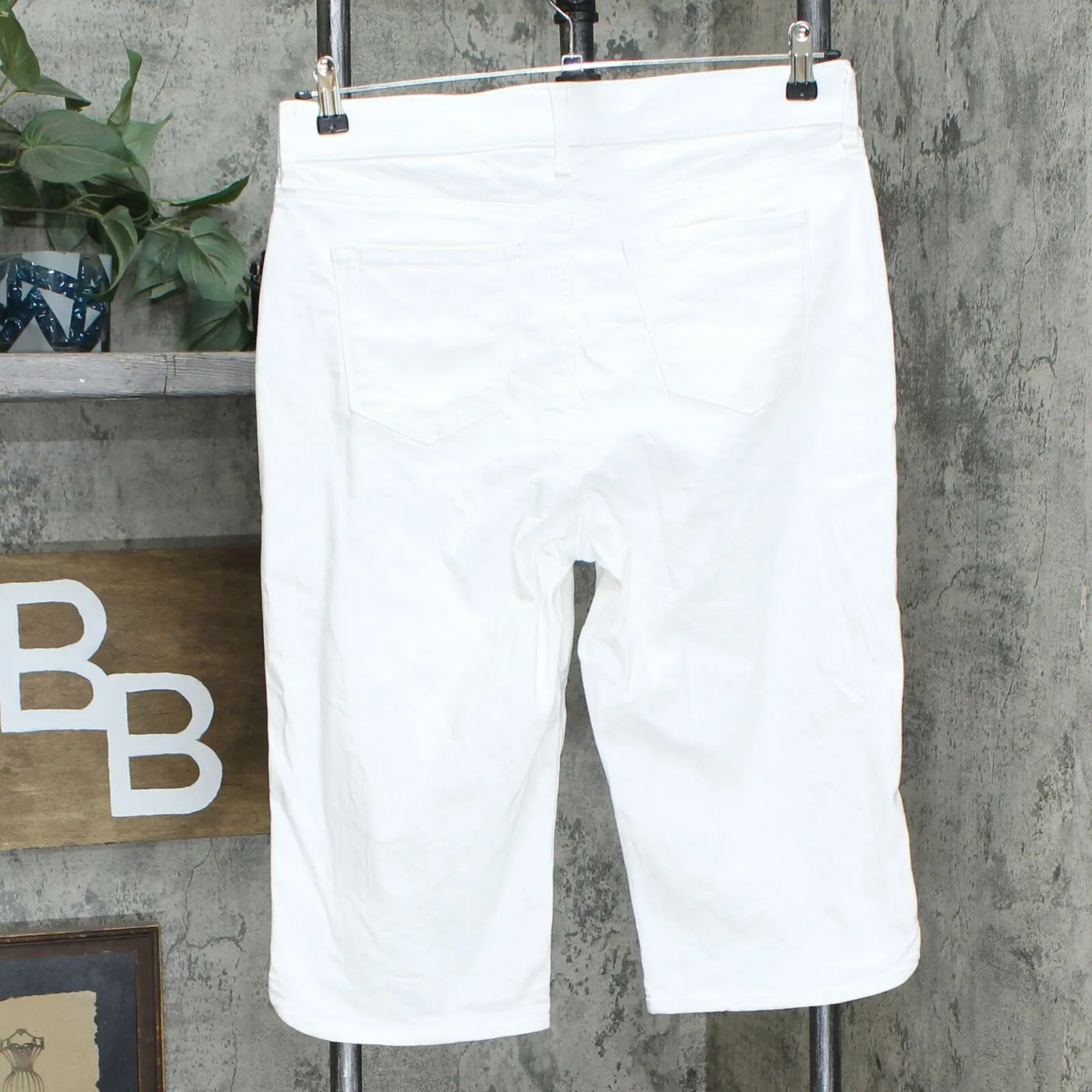 Gloria Vanderbilt All Around Slimming Effect Skimmer Jeans Vintage White 12