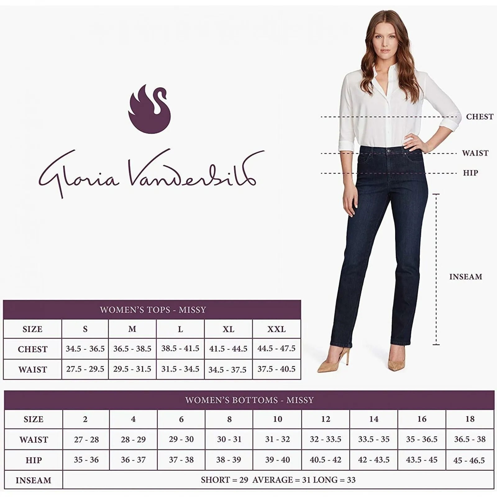 Gloria Vanderbilt All Around Slimming Effect Skimmer Jeans Vintage White 12