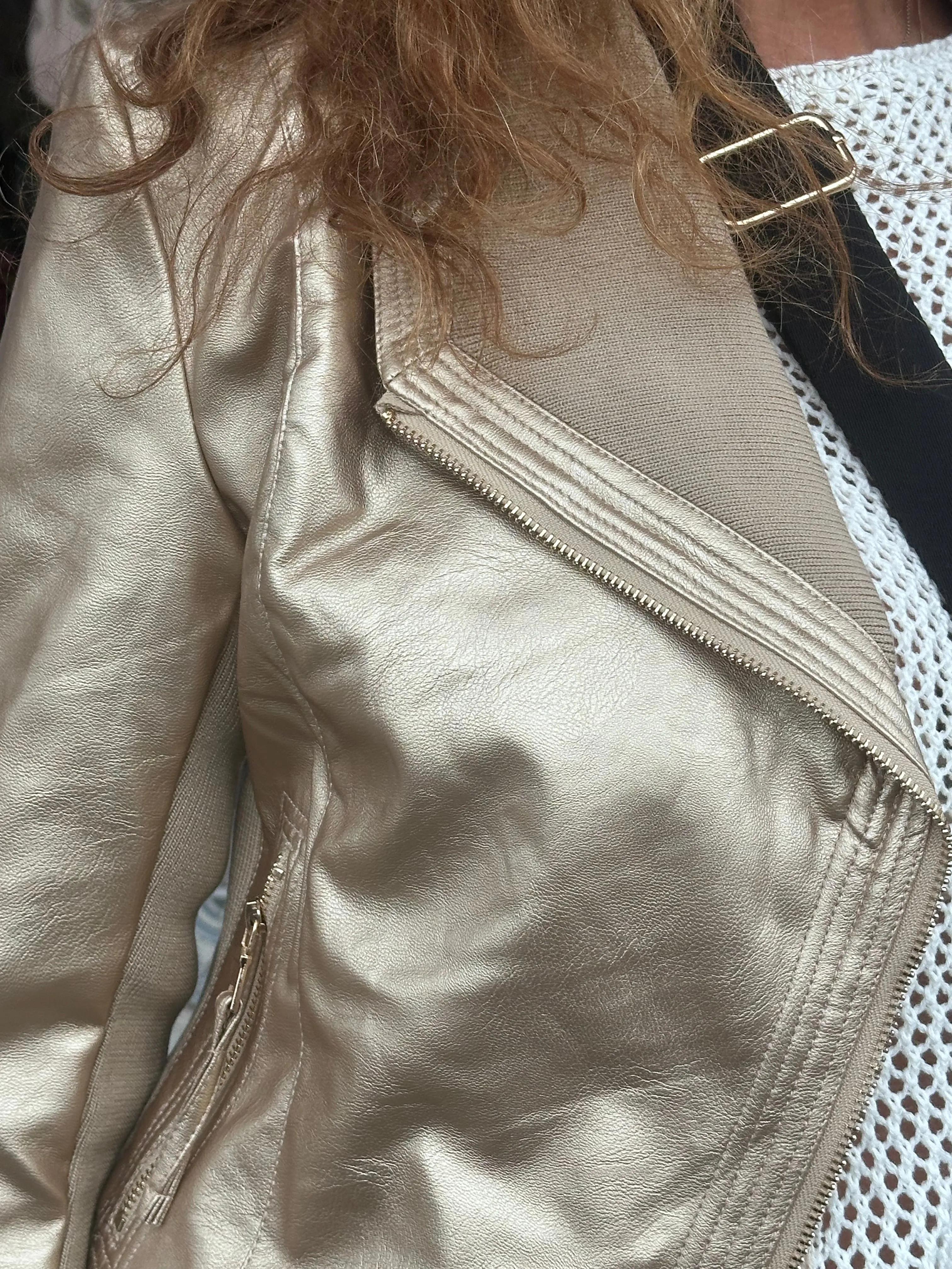 Gold Bomber Jacket