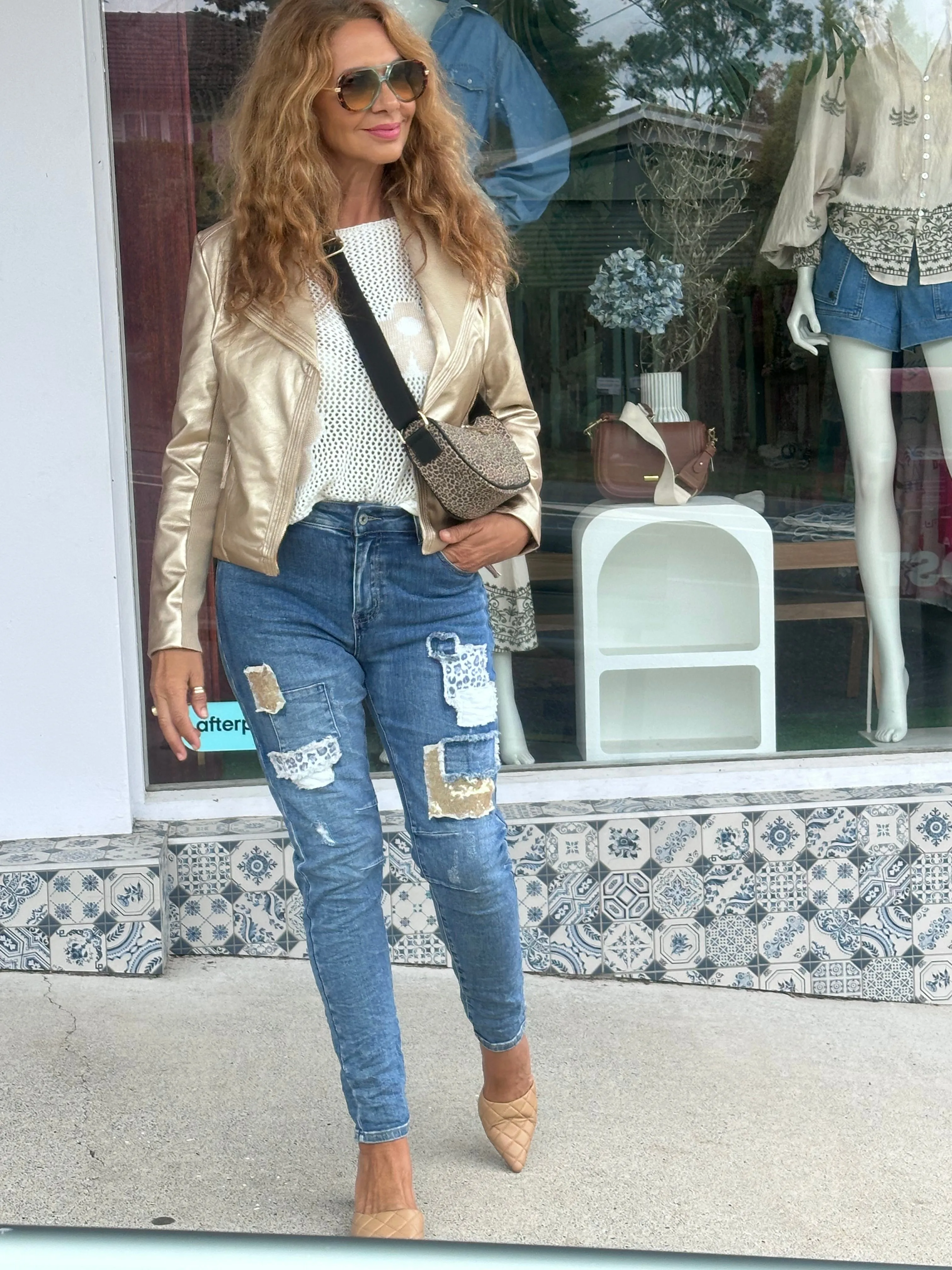 Gold Bomber Jacket