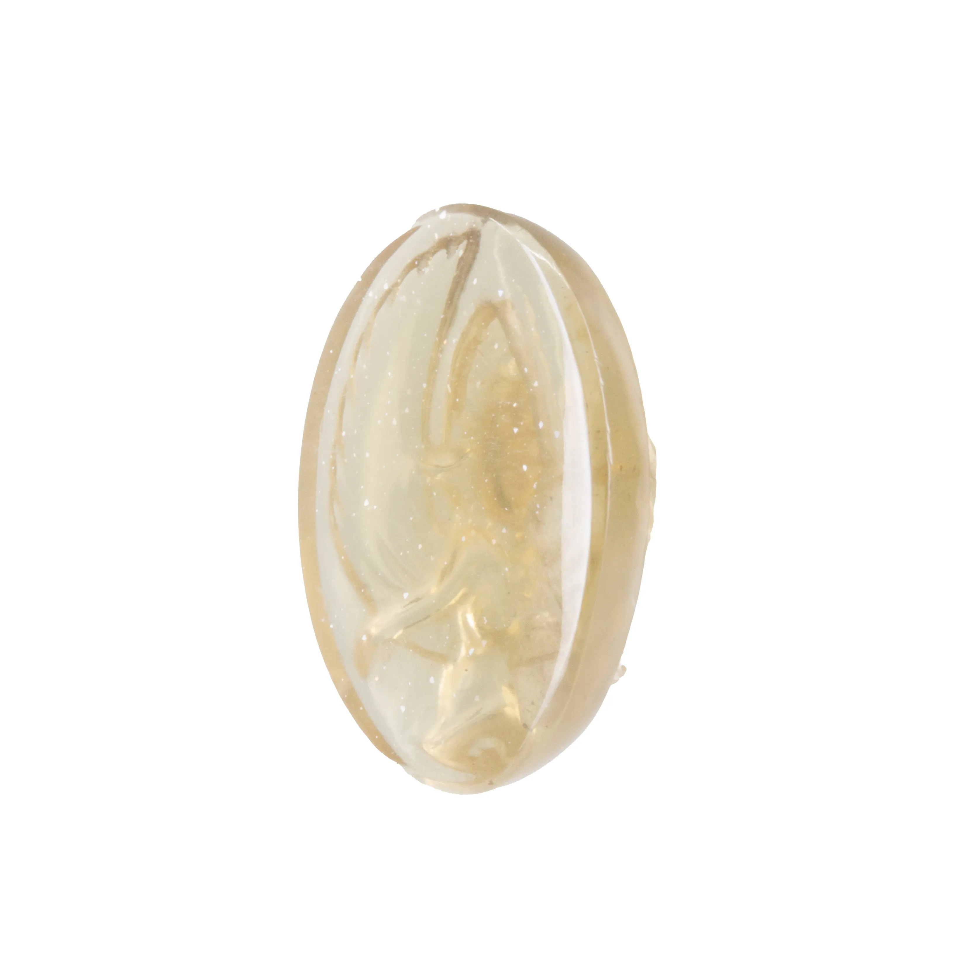 Golden Moonstone 26.08ct Hand Carved Light Goddess Gemstone