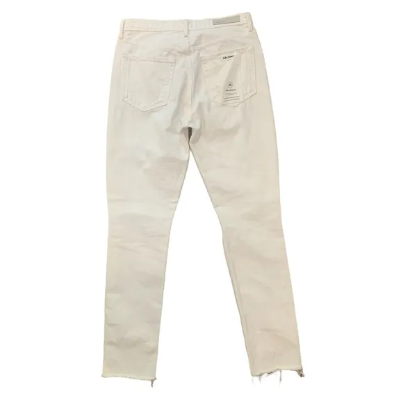 GRLFRND KAROLINA HIGH RISE DISTRESSED RAW HEM JEANS **NWT**