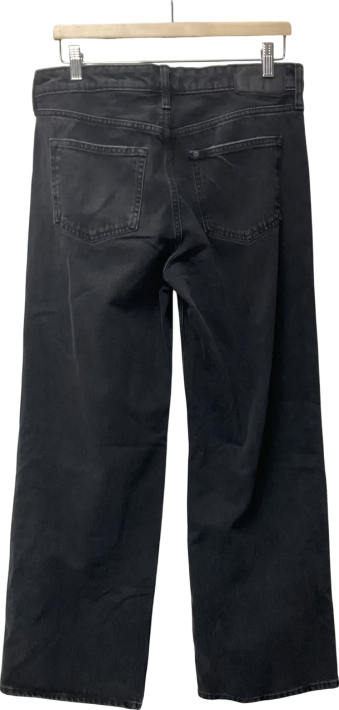 H&M Grey Baggy Regular Jeans UK 8