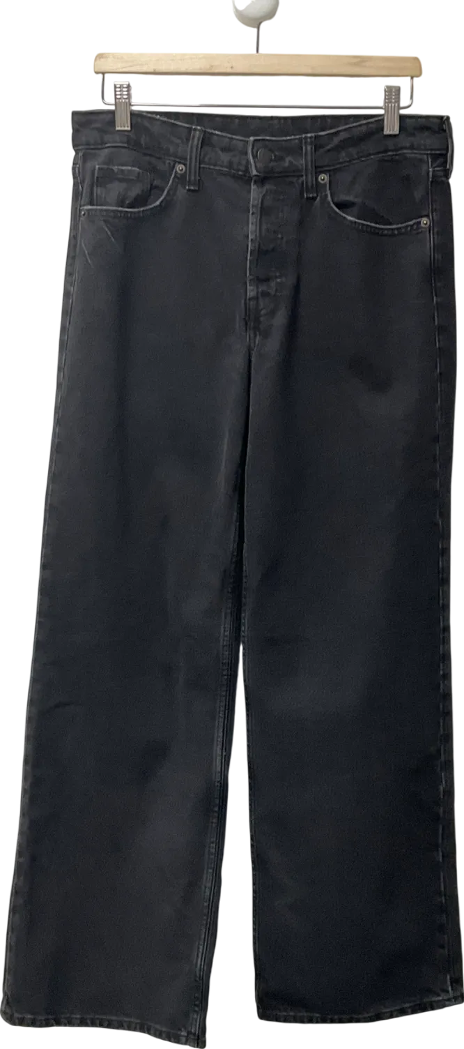 H&M Grey Baggy Regular Jeans UK 8