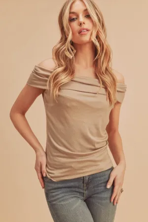 Hazel Blues® |  Aemi   Co Off-Shoulder Short Sleeve Top