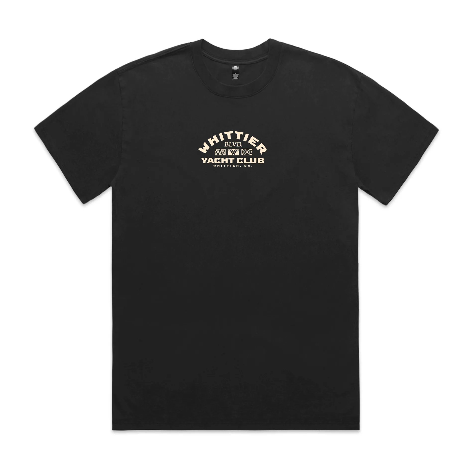 Heavy Faded Whittier Yacht Club Nautical Flag T-shirt