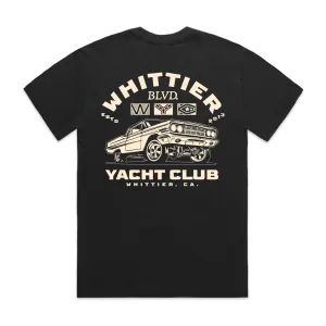 Heavy Faded Whittier Yacht Club Nautical Flag T-shirt