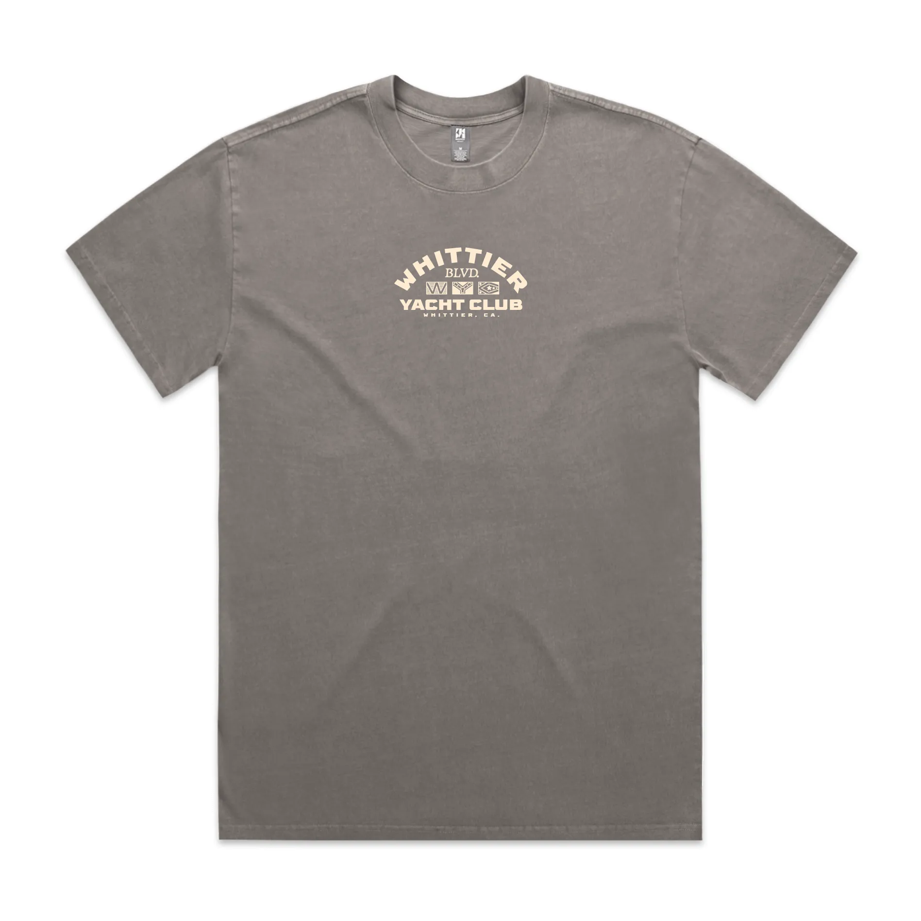 Heavy Faded Whittier Yacht Club Nautical Flag T-shirt