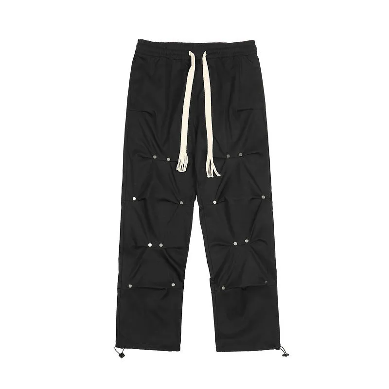 High Street Rivet Braided Rope Sweatpants