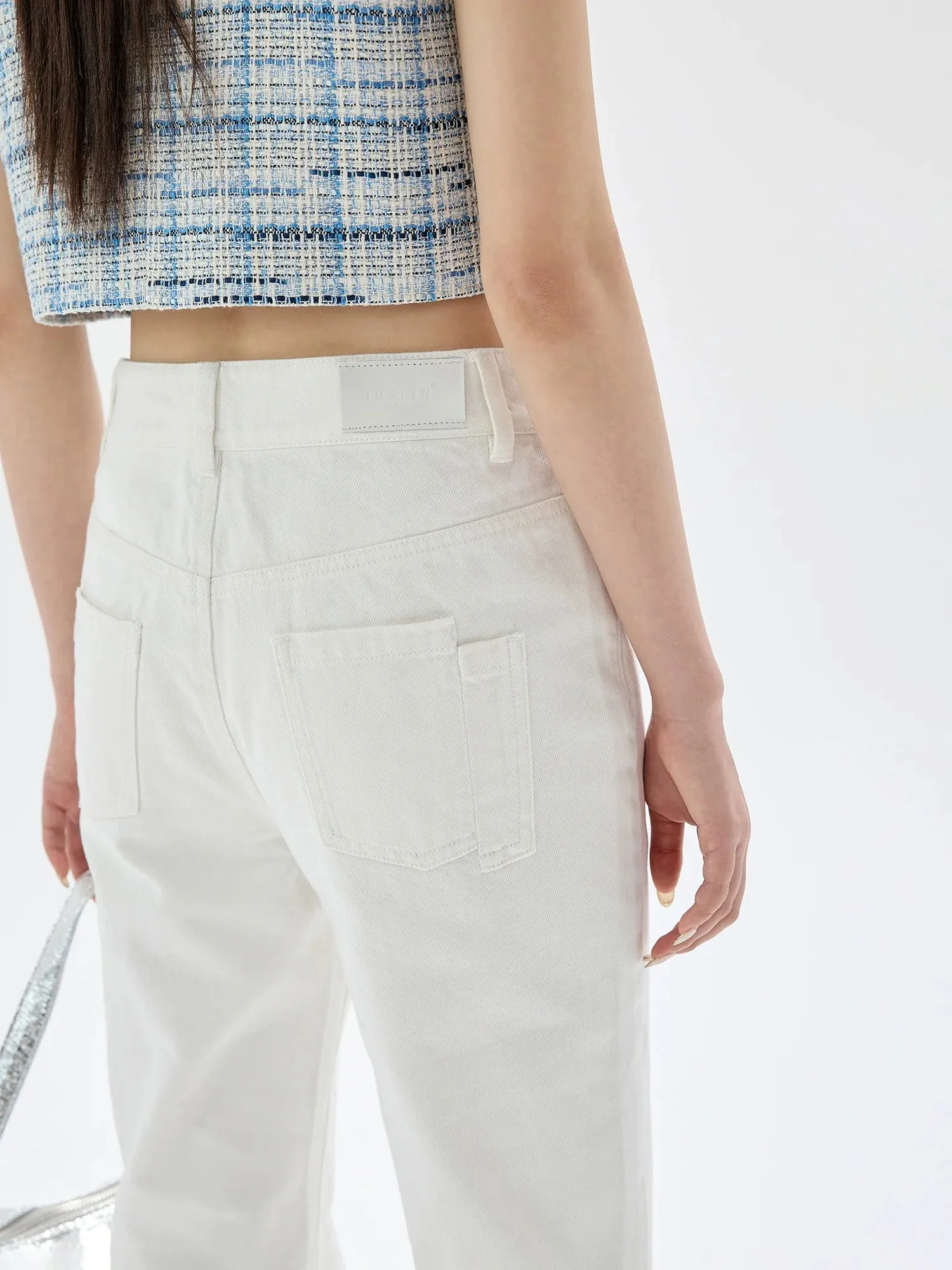 High-Waisted Flared Jeans