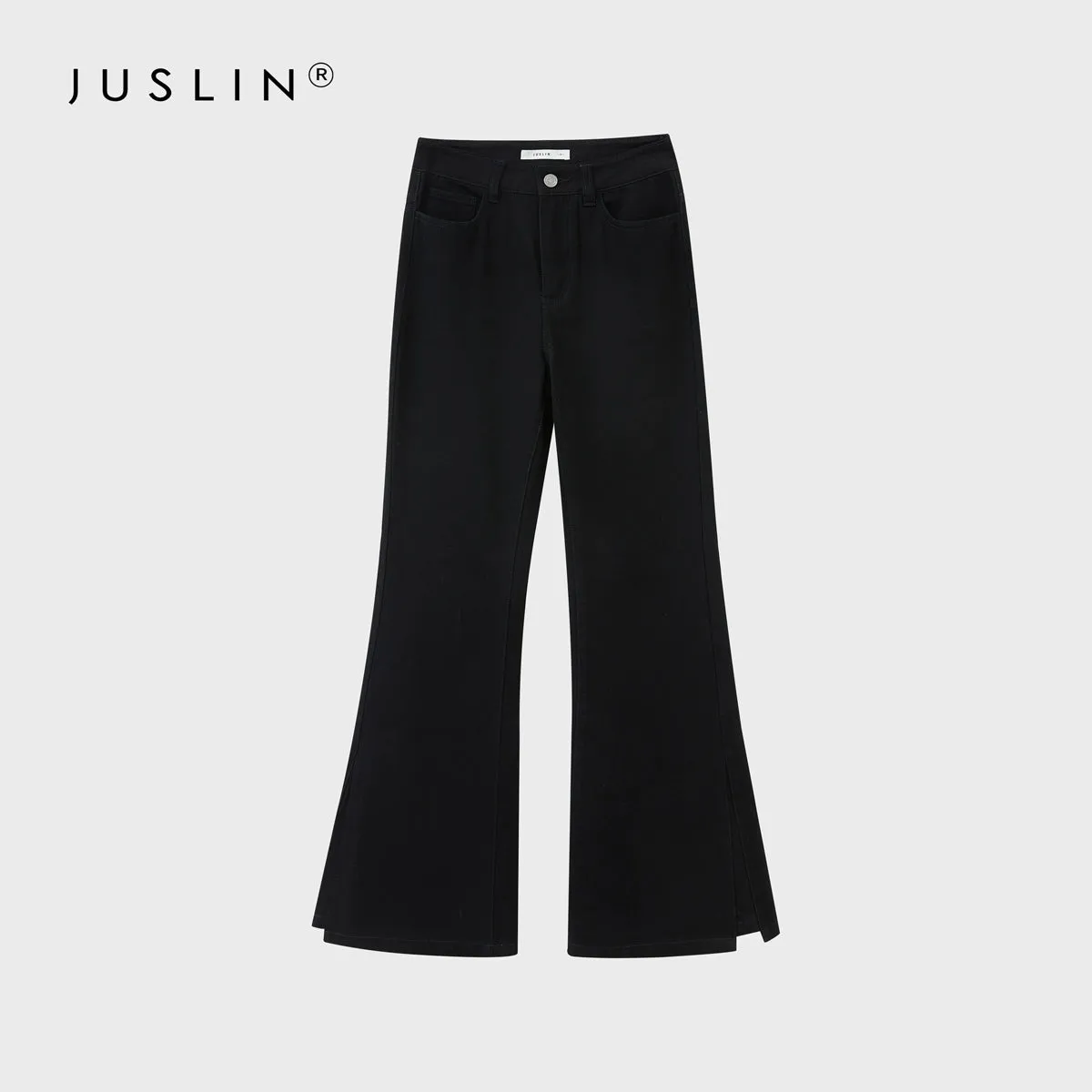 High-Waisted Flared Jeans