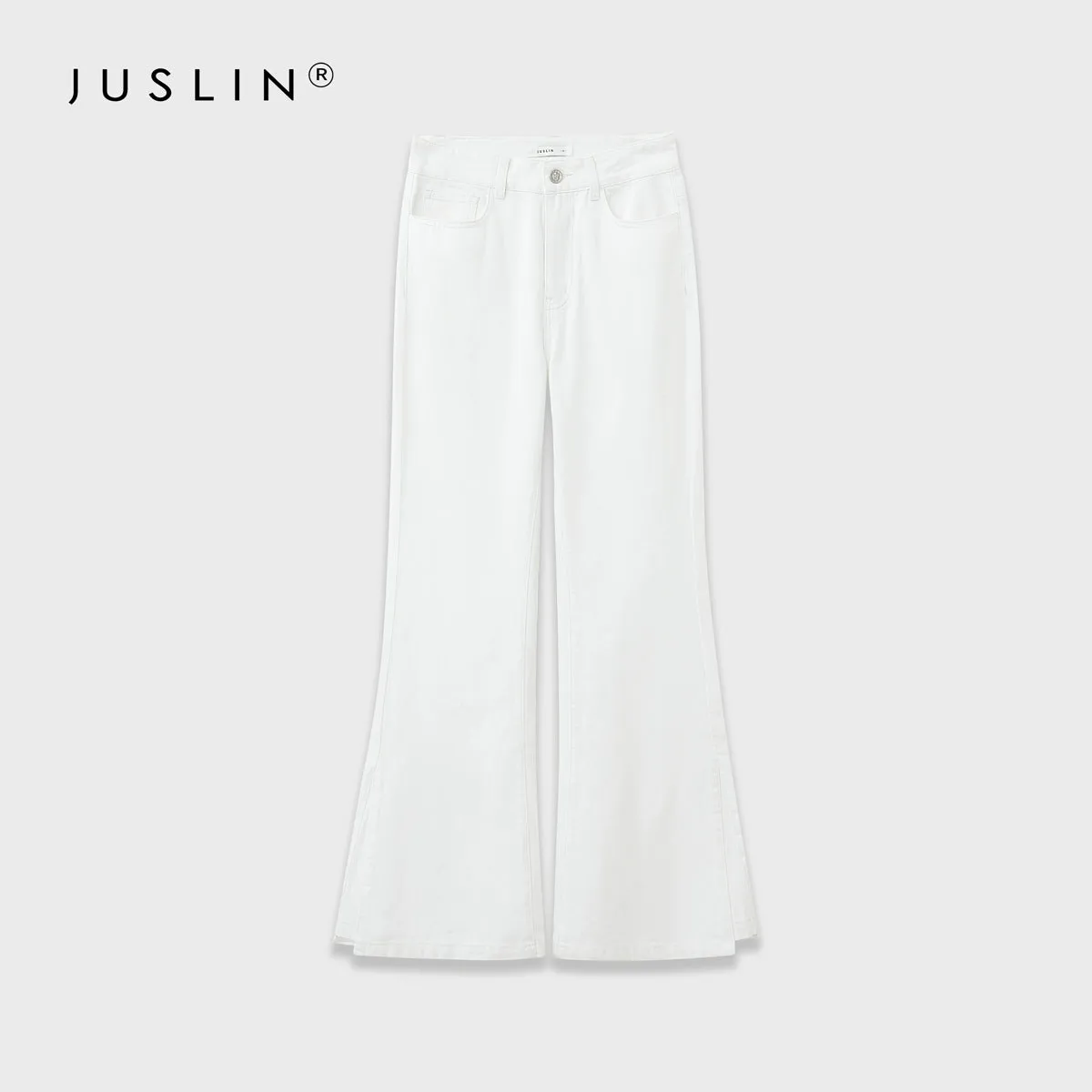 High-Waisted Flared Jeans