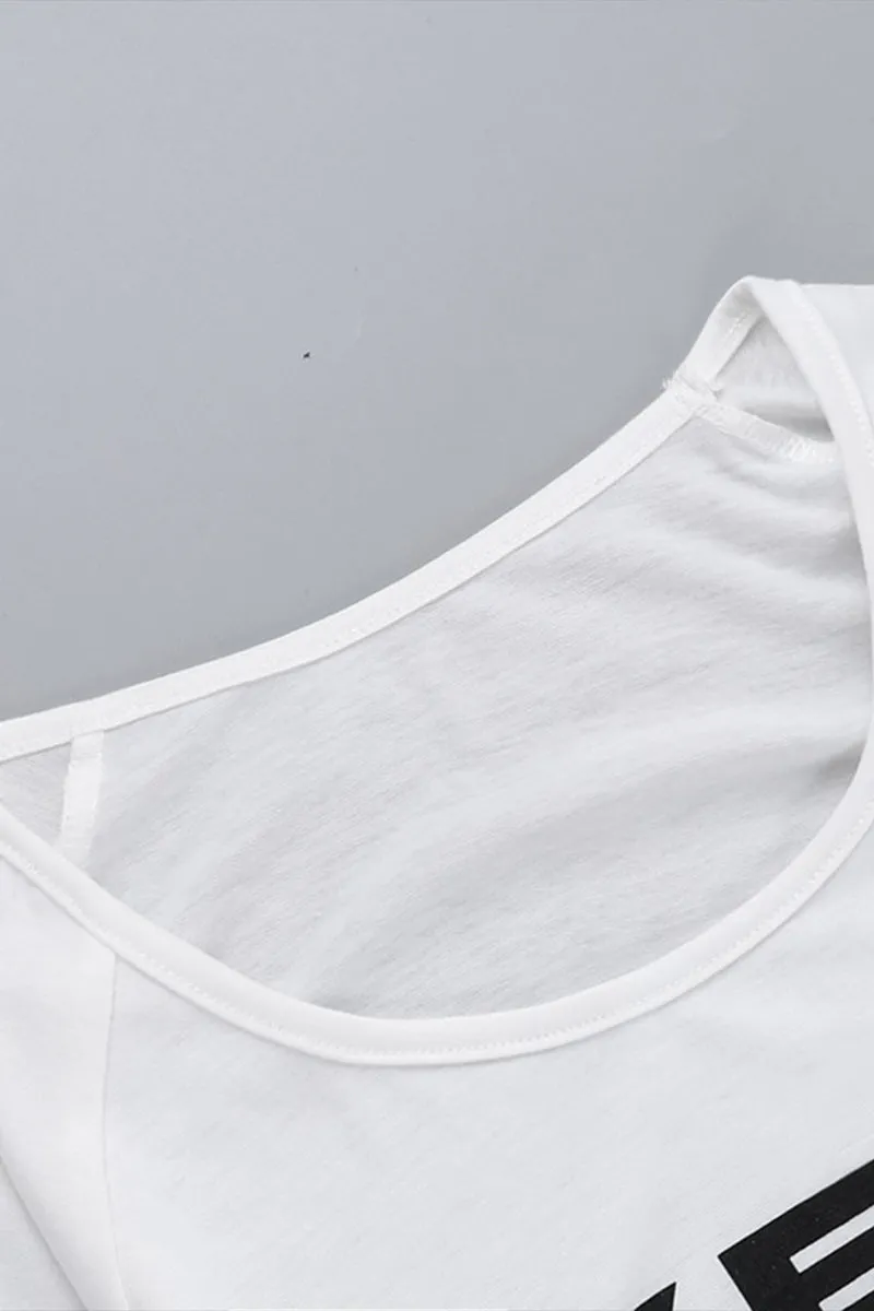 HTR1351 Bold Statement Crop Top