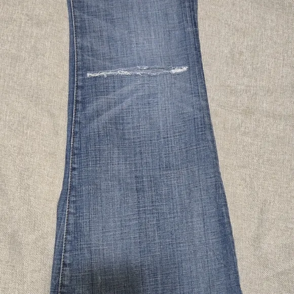 Hudson Jeans Ferris Flare Distressed Faded Blue Jeans Bellbottoms Size 27