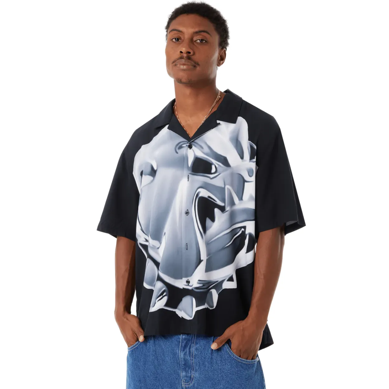HUF Big Dawg SS Resort Shirt | Black