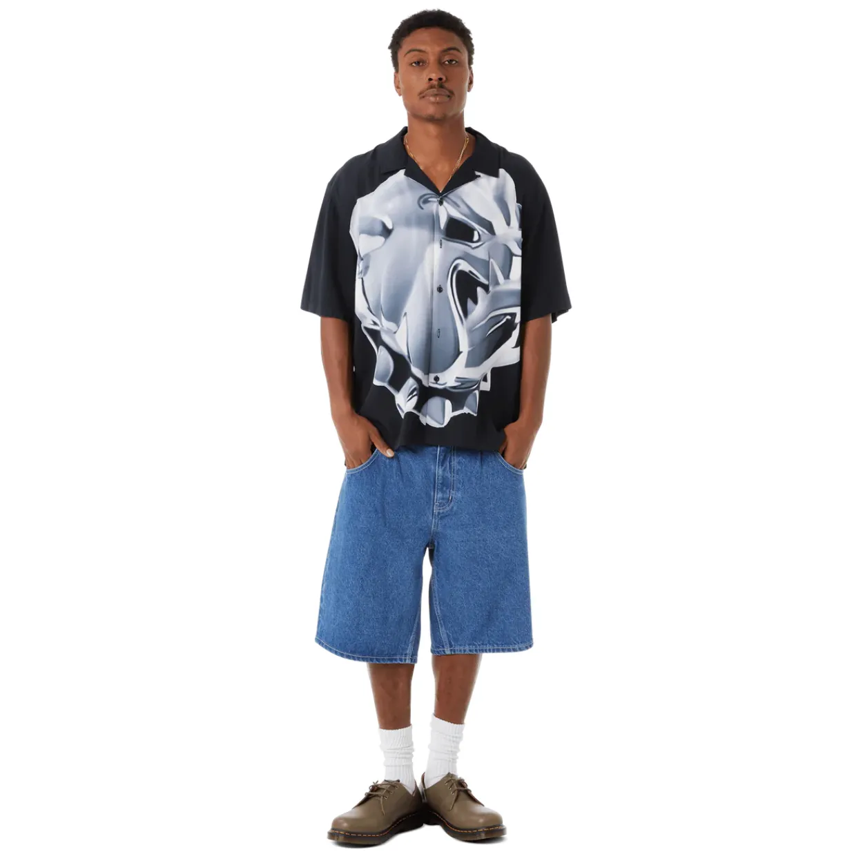 HUF Big Dawg SS Resort Shirt | Black