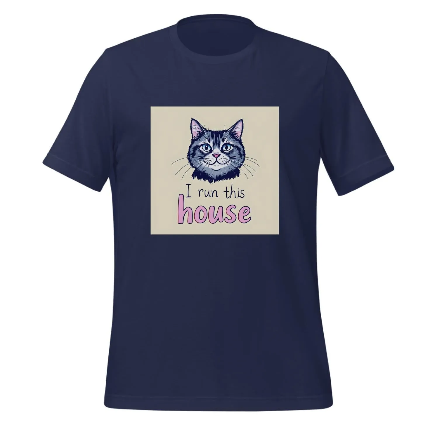 I Run This House Cat Illustration | Classic T-Shirt (Unisex)