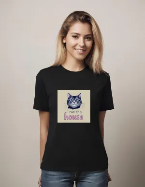 I Run This House Cat Illustration | Classic T-Shirt (Unisex)