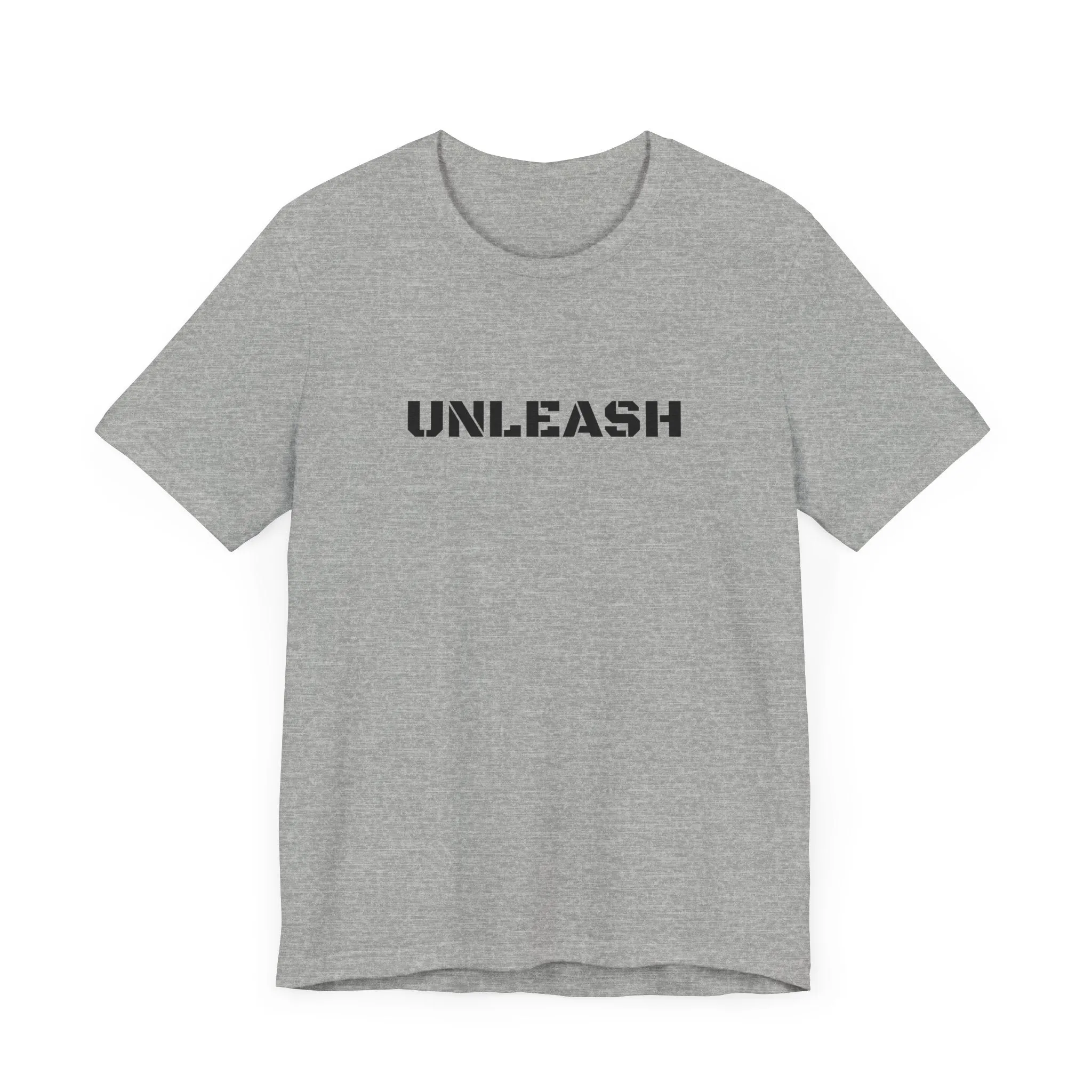 Inspirational Gym Shirts for Men - Motivation for Your Workout - UNLEASH - Front - THE BEAST WITHIN - Back