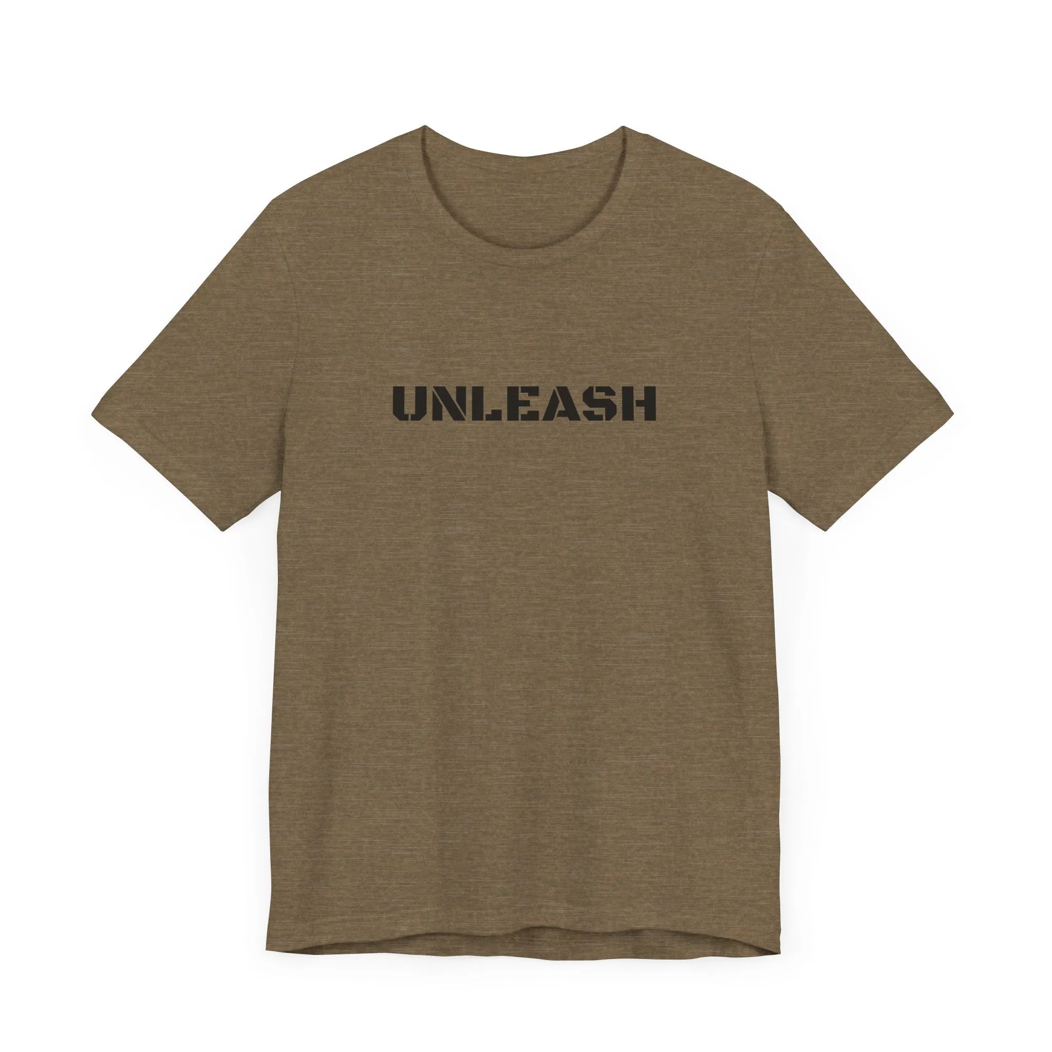 Inspirational Gym Shirts for Men - Motivation for Your Workout - UNLEASH - Front - THE BEAST WITHIN - Back
