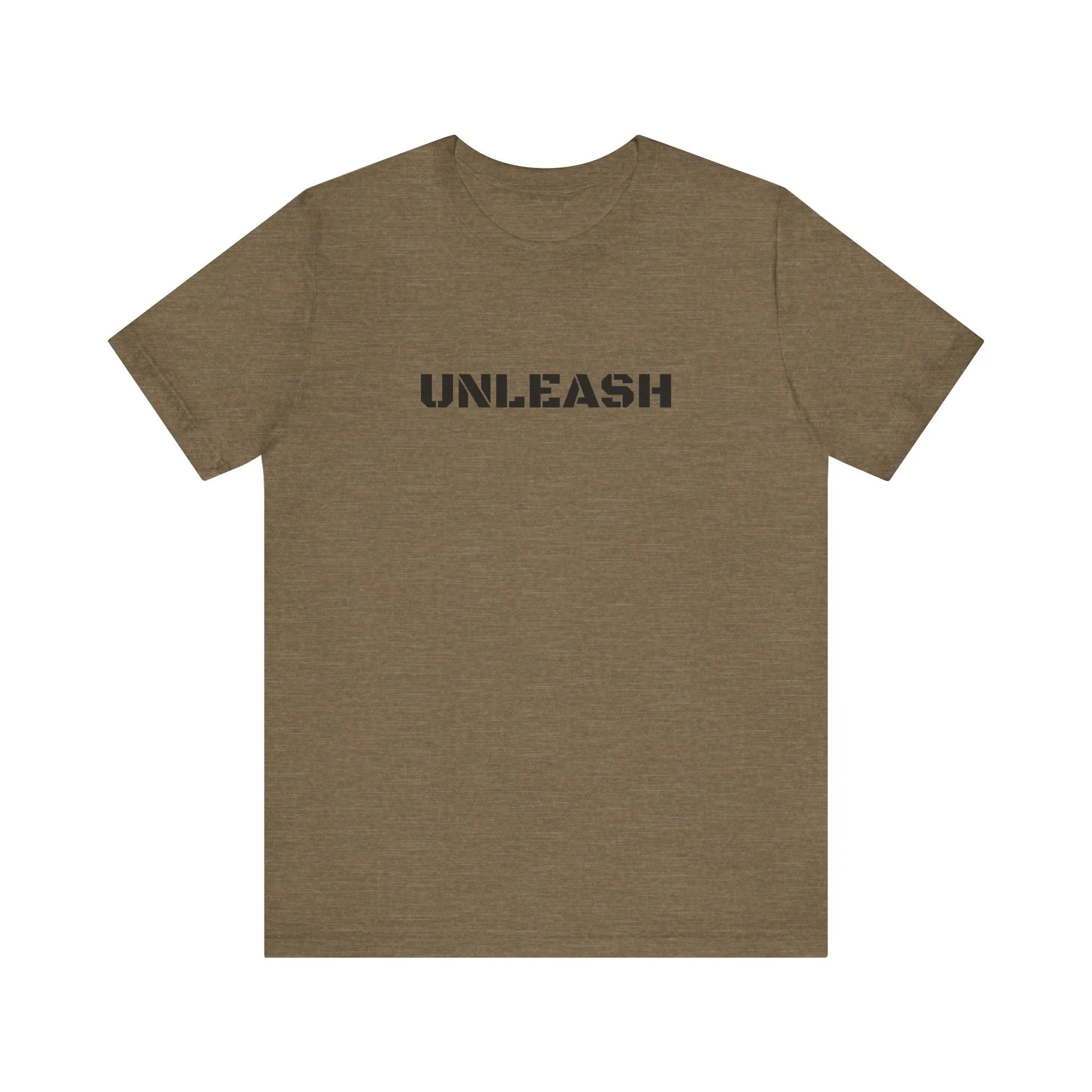 Inspirational Gym Shirts for Men - Motivation for Your Workout - UNLEASH - Front - THE BEAST WITHIN - Back