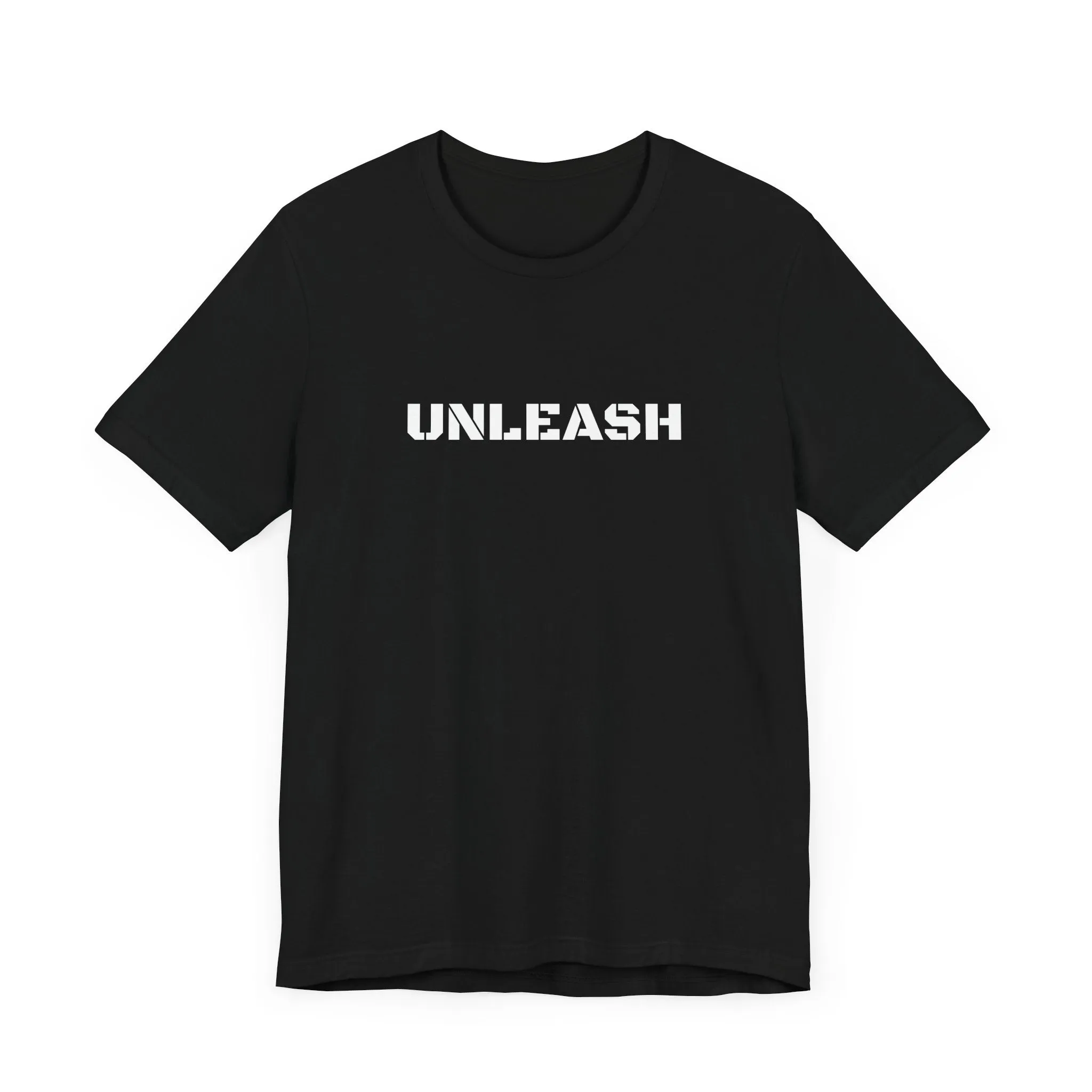Inspirational Gym Shirts for Men - Motivation for Your Workout - UNLEASH - Front - THE BEAST WITHIN - Back